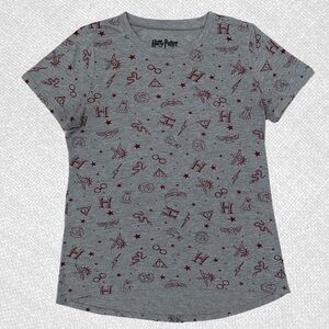 Harry Potter Iconic Symbols Women’s T-Shirt Grey Size L